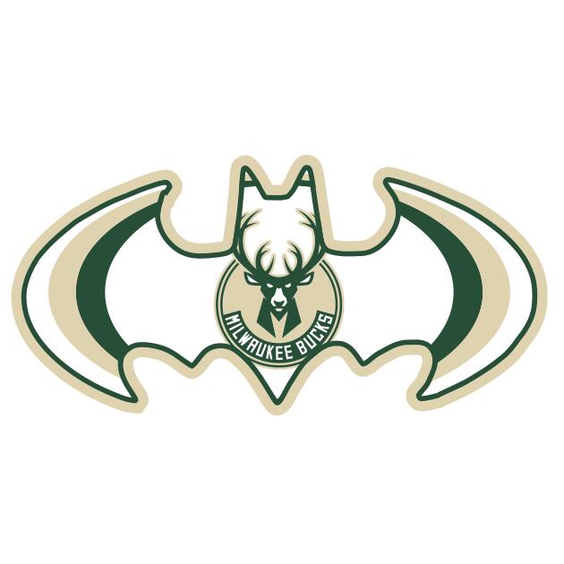 Milwaukee Bucks Batman Logo fabric transfer